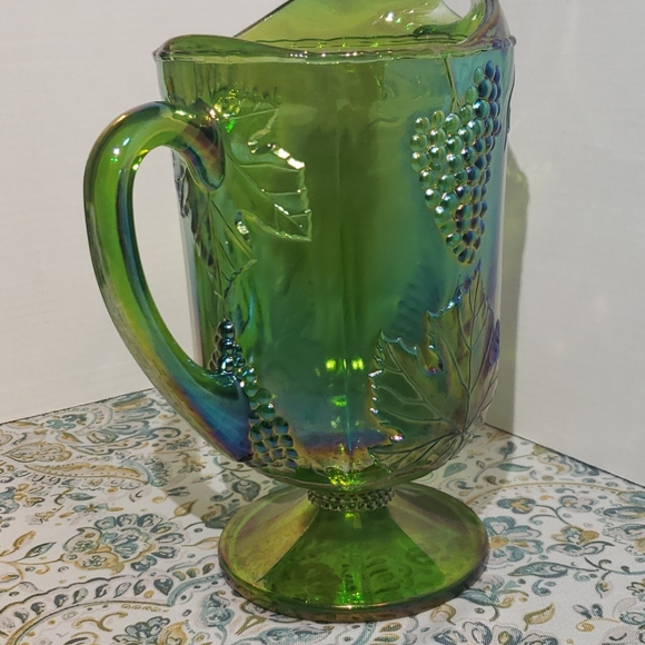 Indiana Carnival Glass Vintage Pitcher EUC - Picture 6 of 8